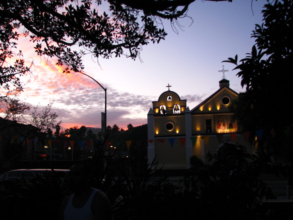 La Placita Church at Sunset