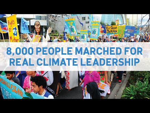 This is what 8,000 people marching for Real Climate Leadership looks like.