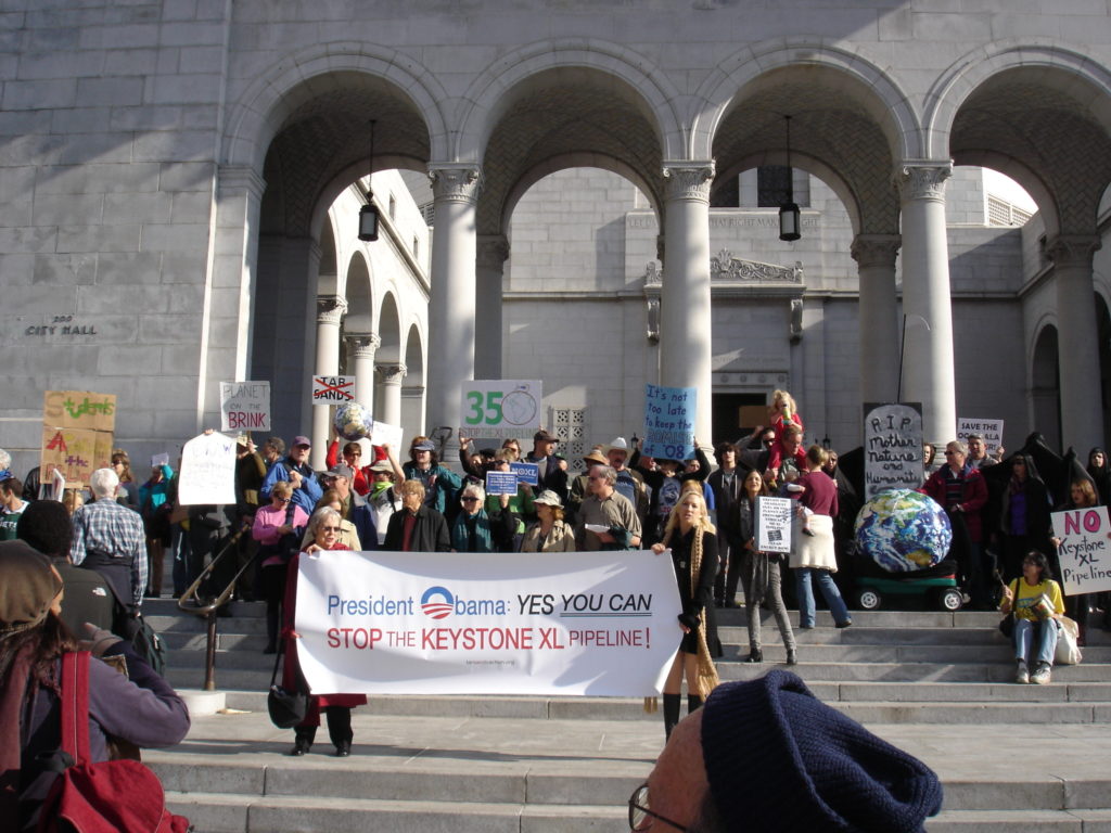 Rally at Los Angeles City Hall - Tar Sands Action
