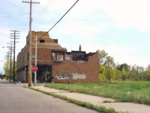 the emptying of Detroit's central core