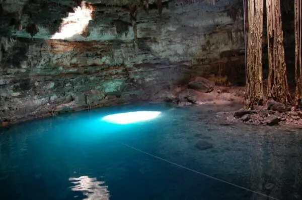 sacred cenote, yucatan, mexico, maya peoples