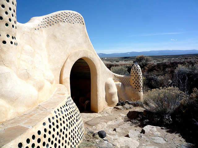 Earthship Biotecture Visitor Center in Taos