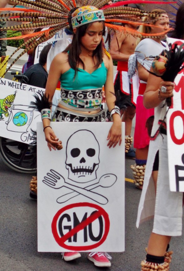 March Against Monsanto Los Angeles Aztec Dancers