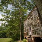 recycled windows, green building, tiny house