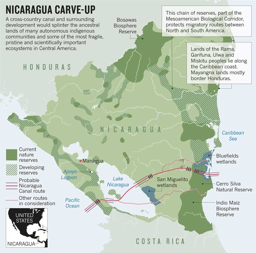 Nicaraguan canal infographic
