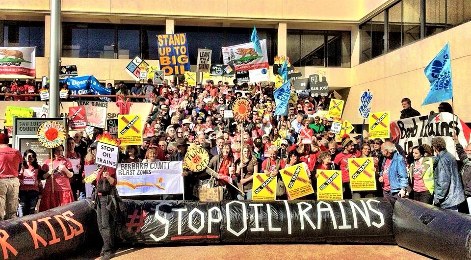 Stop Oil Trains in California, San Luis Obispo, SoCal 350