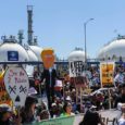 Thousands marched on April 29th across the US and the world calling for solutions to the growing global climate crisis. In Los Angeles, thousands converged near a major petroleum refinery near two major ports in support of the nearby vulnerable communities calling for protections to their health and safety.