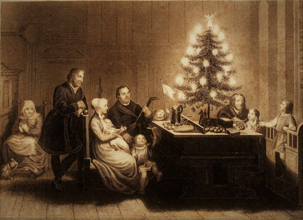 Christmas tree, Martin Luther