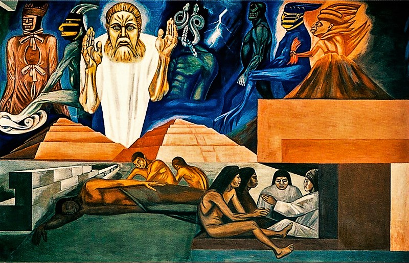 Jose Clemente Oroszco, Quetzalcoatl, mural