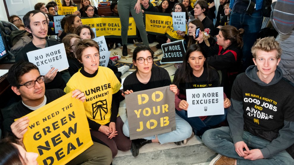 Green New Deal Protest