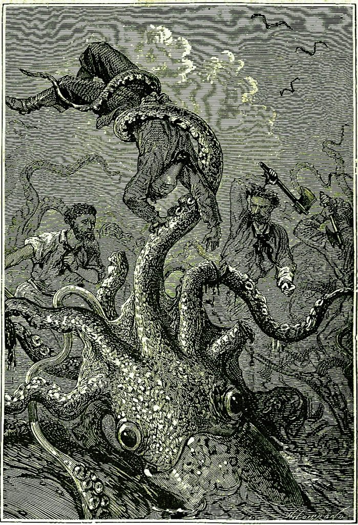 Alphonse-Marie-Adolphe de Neuville - of Twenty Thousand Leagues Under the Sea - Jules Verne - 1870