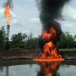 Abandoned oil well in Ecuador