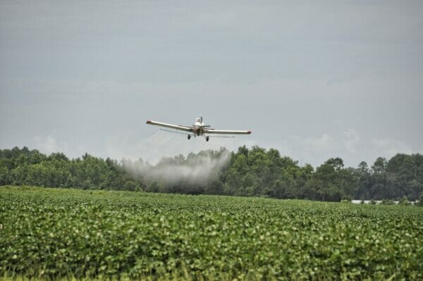 aerial herbicide spraying