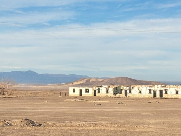 Nitrate Mining ghost town in Atacama Desert of Chile